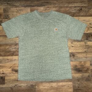 Carhartt Pocket T Shirt Green Original Fit Size Medium